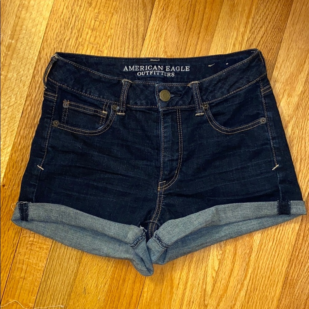 American Eagle Dark wash denim shorts